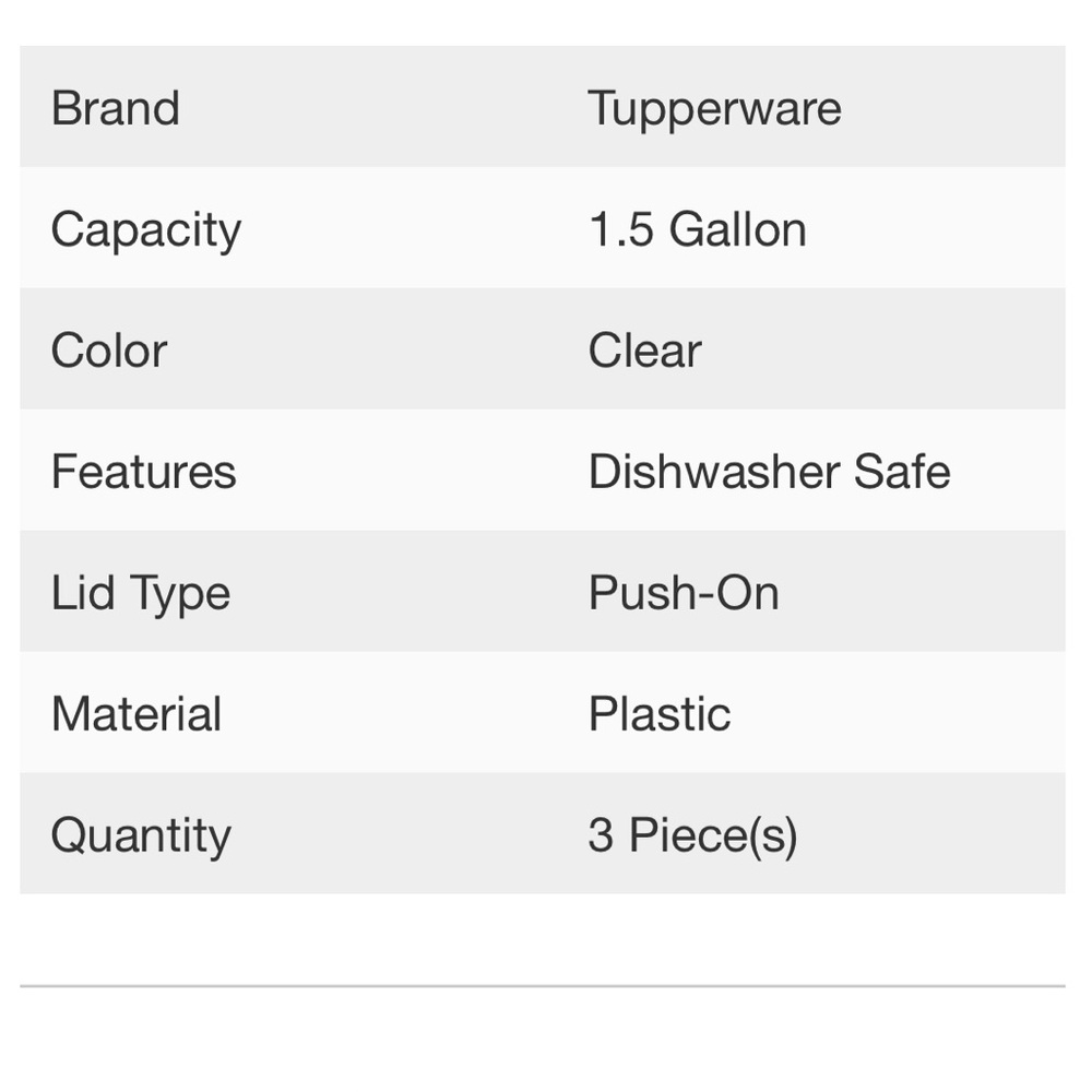 Tupperware Food Storage Container - Picture 12 of 12